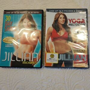 Jillian Michaels Fitness 30-Day Shred & Yoga Meltdown 2 DVDs Both New